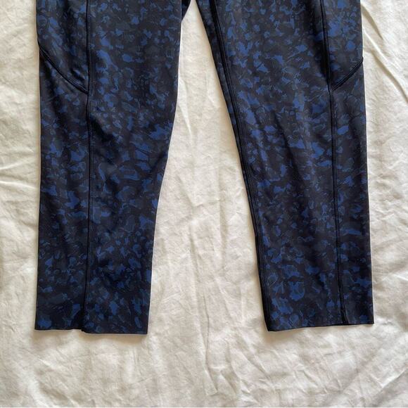Lululemon Women Fast Free HR LW6BCWS WLTL Blue Black Print - Picture 5 of 13